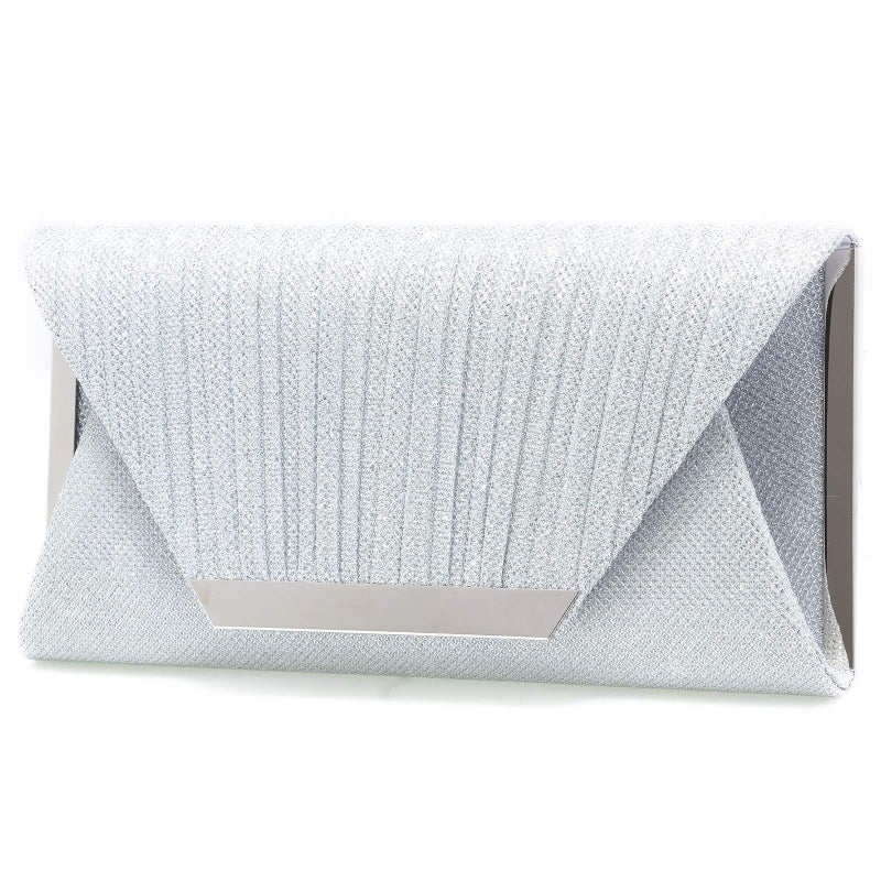 Mihawk silver clutches and evening bags clutch purses for women evening bags and clutches for women evening(Silver) - Image 4